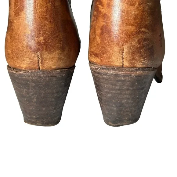 Frye Jackie Button Leather Ankle Boots Size 7.5 - Picture 12 of 16